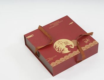 جعبه های هدیه کارتن هارددیسک لوکس قرمز بسته بندی شکلات نوع تاشو